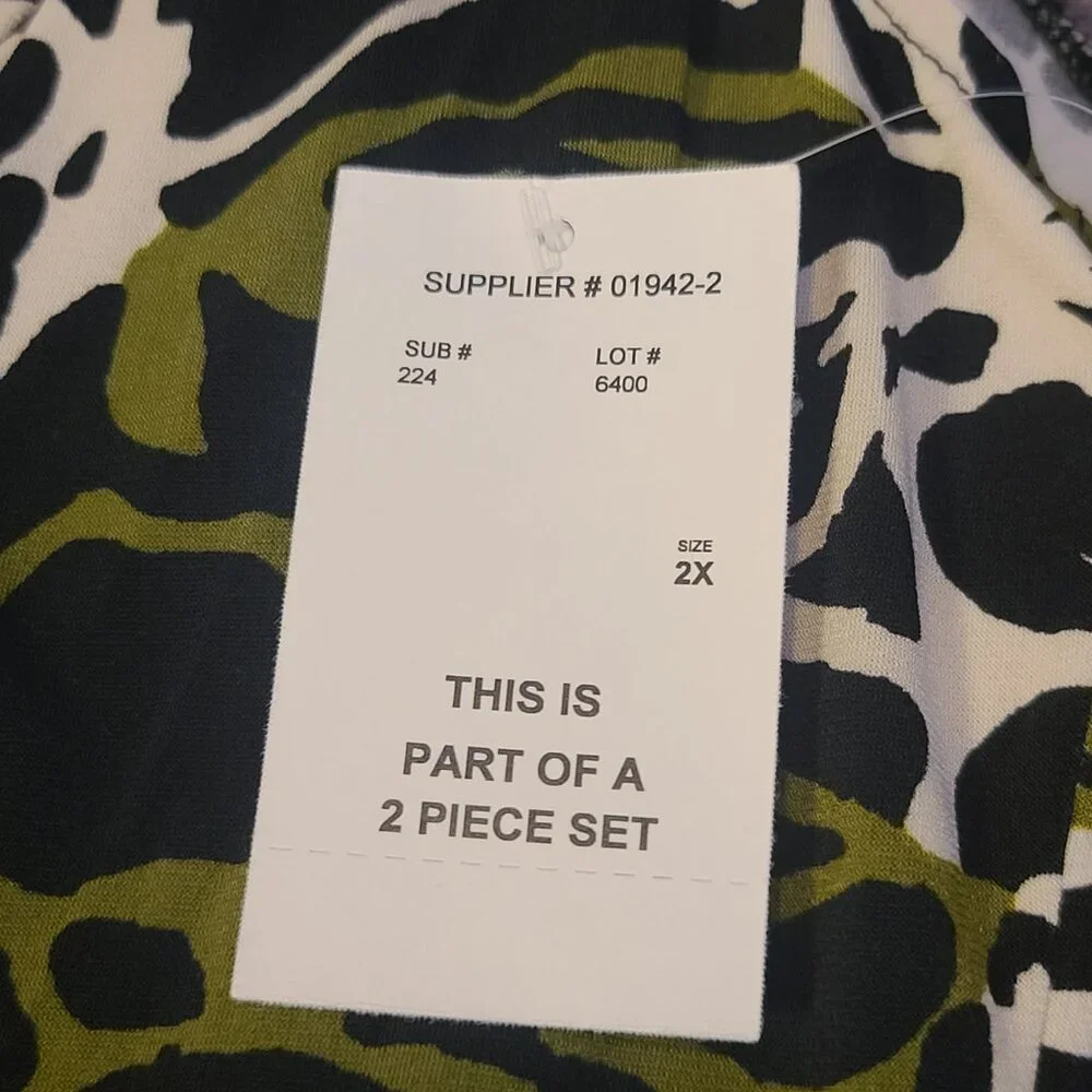 NWT DANNY AND NICOLE 2 Piece Women's Floral Midi Dress with Jacket Size 2X - Picture 13 of 16